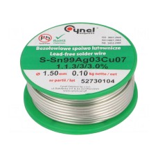 Cyna CYNEL SN99CU07AG03-1.1.3/1.5MM 100G