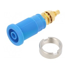 Złącze laboratoryjne: bananowe 4mm HIRSCHMANN T&M SEB 2600 G M4 BL
