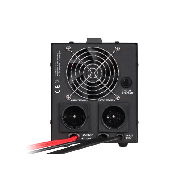 Zasilacz awaryjny KEMOT PROsinus-1000  przetwornica z czystym przebiegiem sinusoidalnym i funkcją ładowania  12V 230V 1000VA/700W - kolor czarny