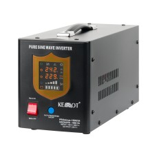 Zasilacz awaryjny KEMOT PROsinus-1500/24  przetwornica z czystym przebiegiem sinusoidalnym i funkcją ładowania  24V 230V 1500VA/1050W - kolor czarny