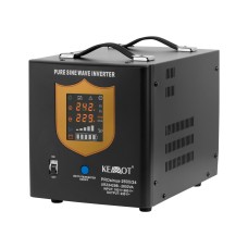 Zasilacz awaryjny KEMOT PROsinus-2600/24  przetwornica z czystym przebiegiem sinusoidalnym i funkcją ładowania  24V 230V 2600VA/1800W - kolor czarny