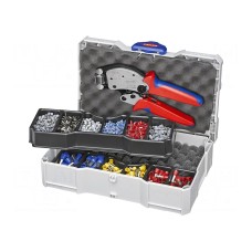 Zestaw narzędzi: do zaciskania konektorów, końcówek KNIPEX 97 90 13