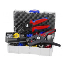 Zestaw narzędzi: do zaciskania konektorów, końcówek KNIPEX 97 90 15