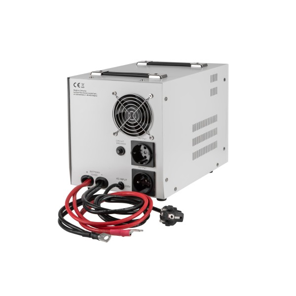 Zasilacz awaryjny KEMOT PROsinus-2000  przetwornica z czystym przebiegiem sinusoidalnym i funkcją ładowania  12V 230V 2000VA/1200W