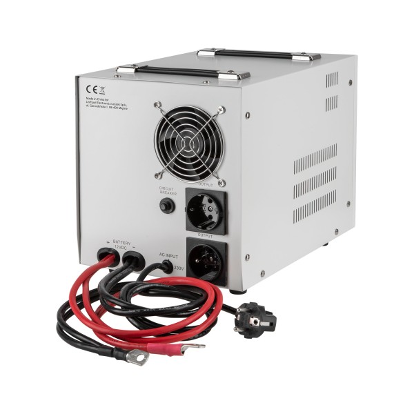 Zasilacz awaryjny KEMOT PROsinus-2000  przetwornica z czystym przebiegiem sinusoidalnym i funkcją ładowania  12V 230V 2000VA/1200W
