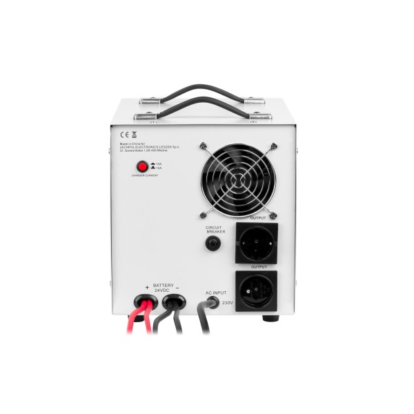 Zasilacz awaryjny KEMOT PROsinus-2600/24  przetwornica z czystym przebiegiem sinusoidalnym i funkcją ładowania  24V 230V 2600VA/1800W
