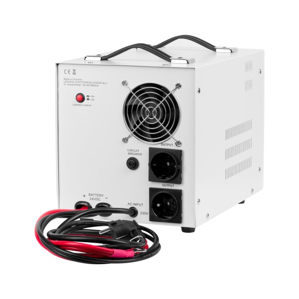 Zasilacz awaryjny KEMOT PROsinus-2600/24  przetwornica z czystym przebiegiem sinusoidalnym i funkcją ładowania  24V 230V 2600VA/1800W