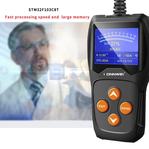 Miernik baterii Konnwei KW600