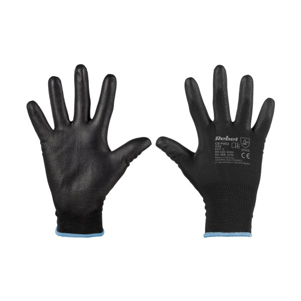 Rękawice robocze poliuretanowe CS-P002  r.9 L (2kpl.)