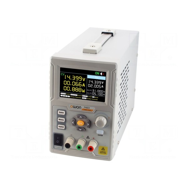 Zasilacz laboratoryjny: programowalny OWON P4603