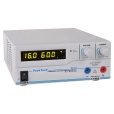 Zasilacz laboratoryjny: programowalny PEAKTECH P 1570