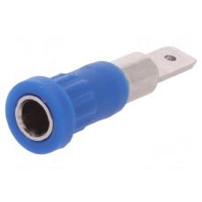 Złącze laboratoryjne: bananowe 4mm SCHÜTZINGER EPB 6792 NI / FST 4.8X0.8 / BL