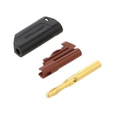 Złącze laboratoryjne: bananowe 4mm SCHÜTZINGER FK 8715 S AU / AS / SW