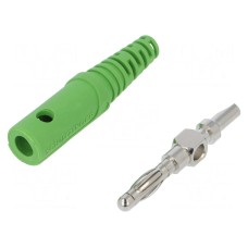 Złącze laboratoryjne: bananowe 4mm SCHÜTZINGER FK 8 L NI / GN