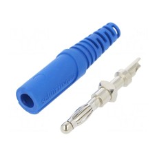 Złącze laboratoryjne: bananowe 4mm SCHÜTZINGER FK 9 L NI / BL