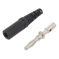 Złącze laboratoryjne: bananowe 4mm SCHÜTZINGER FK 9 S NI / SW
