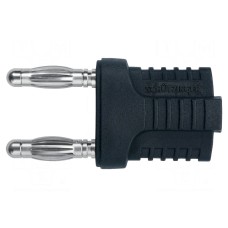 Złącze laboratoryjne: bananowe 4mm SCHÜTZINGER KURZ 14-4 IG MB NI / SW
