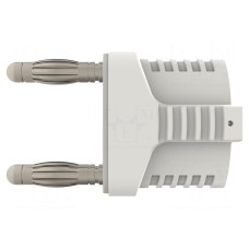 Złącze laboratoryjne: bananowe 4mm SCHÜTZINGER KURZ 19-4 IG MB NI / WS