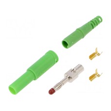 Złącze laboratoryjne: bananowe 4mm SCHÜTZINGER SFK 30 S NI / OK / GN