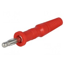 Złącze laboratoryjne: bananowe 4mm SCI R8-20A-RED