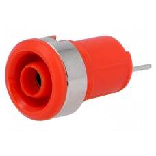 Złącze laboratoryjne: bananowe 4mm SCI R1-24A-RED
