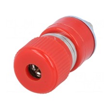 Złącze laboratoryjne: bananowe 4mm SCI R1-26B RED