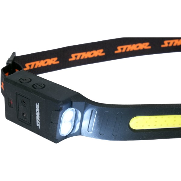 LATARKA CZOŁOWA 430LM, CZUJNIK RUCHU, PO-LI 1200MAH, IP44 88680