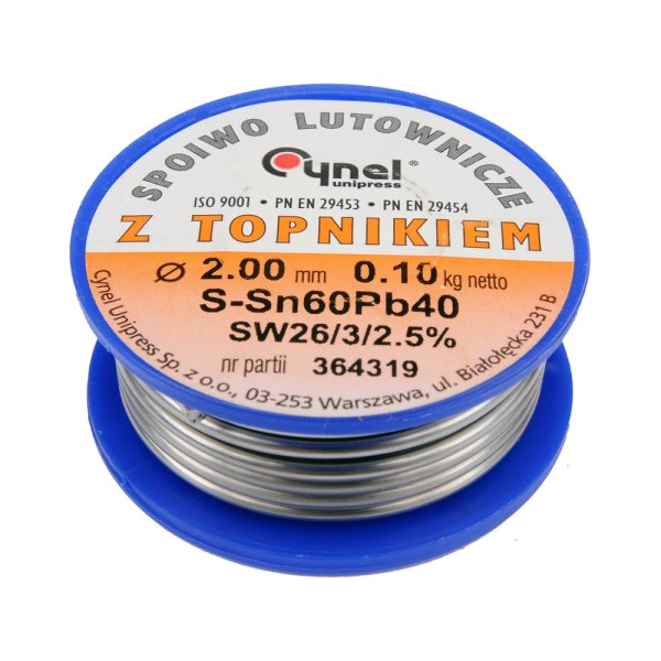 SPOIWO LUTOWNICZE SN60PB40  2,0/100 76818