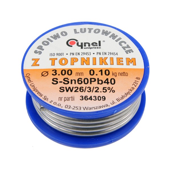 SPOIWO LUTOWNICZE SN60PB40  3,0/100 76826