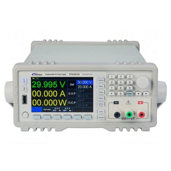 Zasilacz laboratoryjny: programowalny TWINTEX PPA400-80