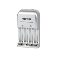 Ładowarka do akumulatorków VIPOW 3w1 PFC001 4xAA 4xAAA