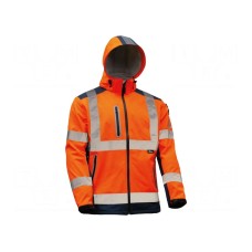 Bluza softshell VIZWELL VWJK177ON/XXXL