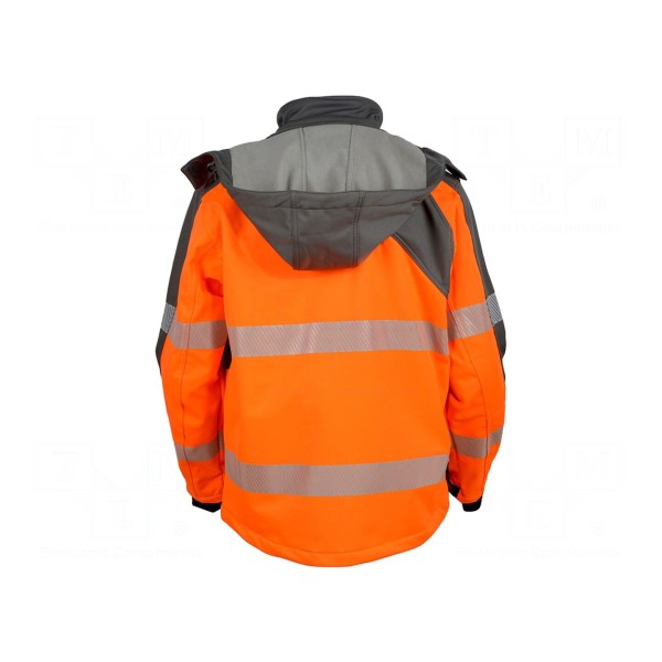 Bluza softshell VIZWELL VWJK267OG/XXL