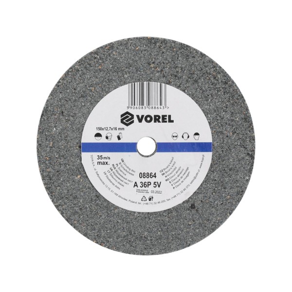 TARCZA DO SZLIFIERKI STOŁOWEJ 150X12.7X17 MM -ZGRUBNA 08864