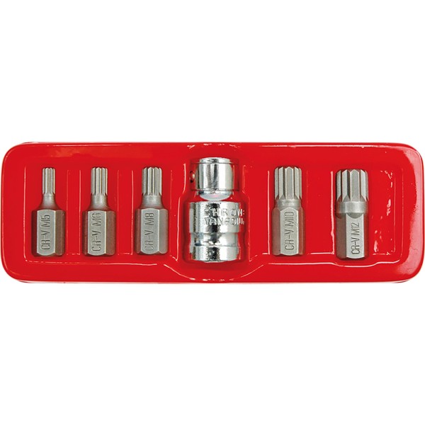 KLUCZE SPECJALNE SPLINE M5-M12, 6 SZT. 66760