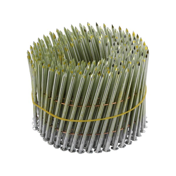 GWOŹDZIE BĘBNOWE DO GWOŹDZIAREK, PIERŚCIENIOWE, OCYNKOWANE, KOLETOWANE 90X2,8MM 3000SZT. 72022