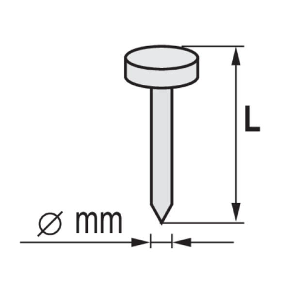 GWOŹDZIE BĘBNOWE DO GWOŹDZIAREK, PIERŚCIENIOWE, OCYNKOWANE, KOLETOWANE 90X2,8MM 3000SZT. 72022