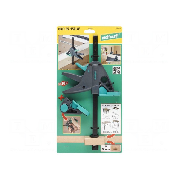 Ścisk do stołów WOLFCRAFT 3036000