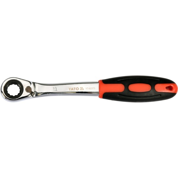 KLUCZ OCZKOWY ODGIĘTY Z GRZECHOTKĄ 11MM YT-02373