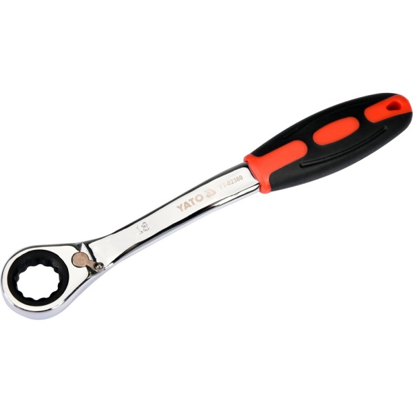 KLUCZ OCZKOWY ODGIĘTY Z GRZECHOTKĄ 18MM YT-02380