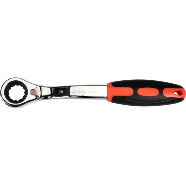 KLUCZ OCZKOWY ODGIĘTY Z GRZECHOTKĄ 20MM YT-02382