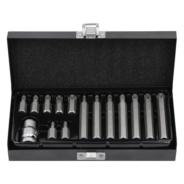 KOŃCÓWKI WKRĘTAKOWE TORX SECURITY, ZESTAW 15 SZT. YT-0417