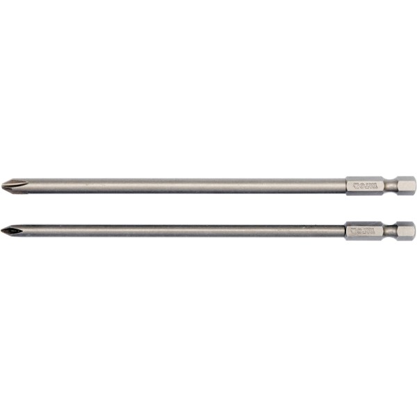 KOŃCÓWKI WKRĘTAKOWE 1/4'', 2 SZT.,  PHILLIPS: PH1X150MM, PH2X150MM YT-0489