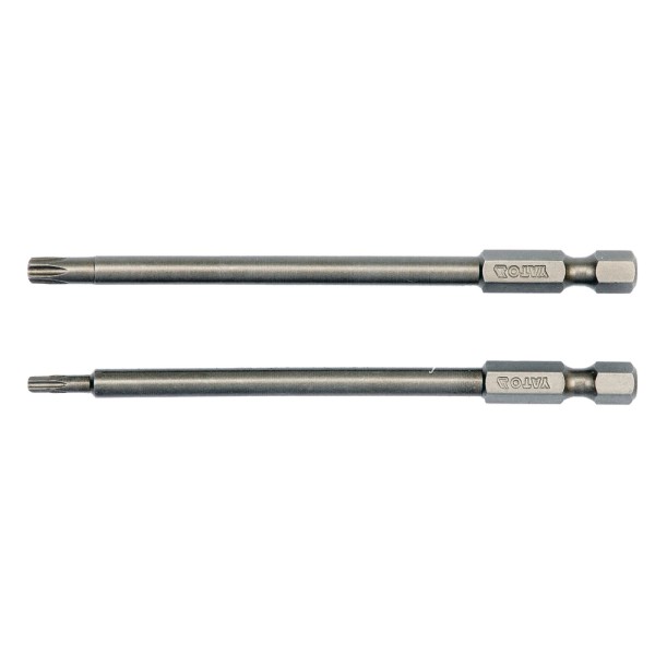 KOŃCÓWKI WKRĘTAKOWE 1/4'', 2 SZT., TORX SECURITY: T10X100MM, T25X100MM YT-0490