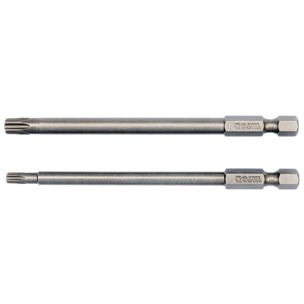 KOŃCÓWKI WKRĘTAKOWE 1/4'', 2 SZT., TORX SECURITY: T20X100MM, T30X100MM YT-0492