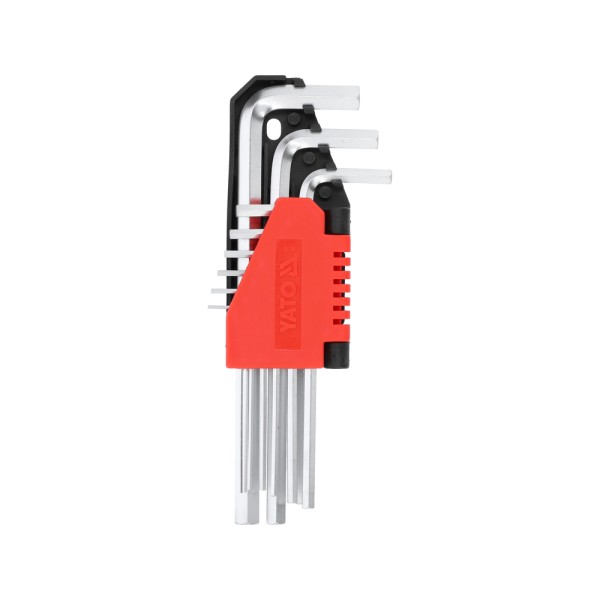 KLUCZE IMBUSOWE HEX 1,5-10, ZESTAW 9 SZT. YT-0500