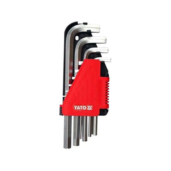 KLUCZE IMBUSOWE HEX 2-12 MM, 10 CZ. YT-0508