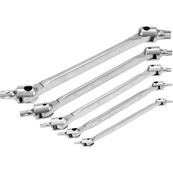 ZESTAW KLUCZY TORX Z PRZEGUBEM 5SZT. YT-05320