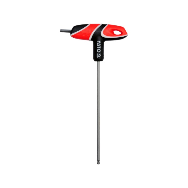 KLUCZ TRZPIENIOWY HEX (Z KULKĄ) Z RĘKOJEŚCIĄ 4MM YT-05588