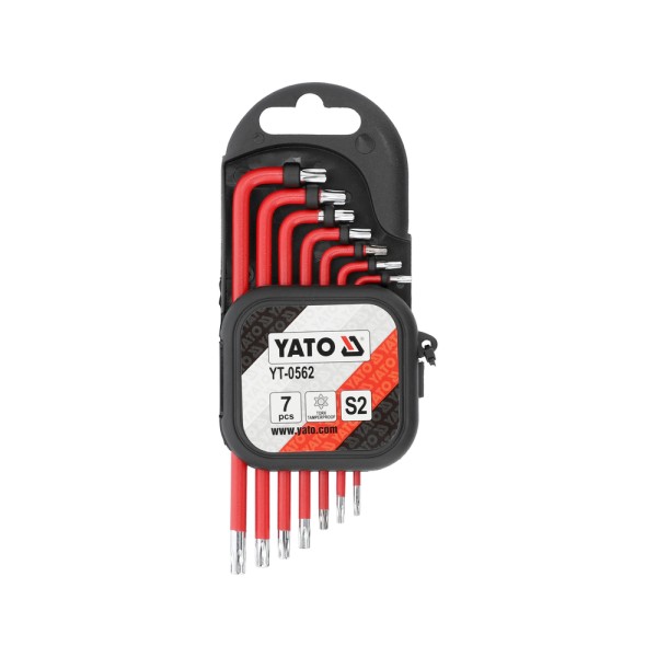 ZESTAW KLUCZY IMBUSOWYCH POWLEKANYCH TORX 7CZ. YT-0562